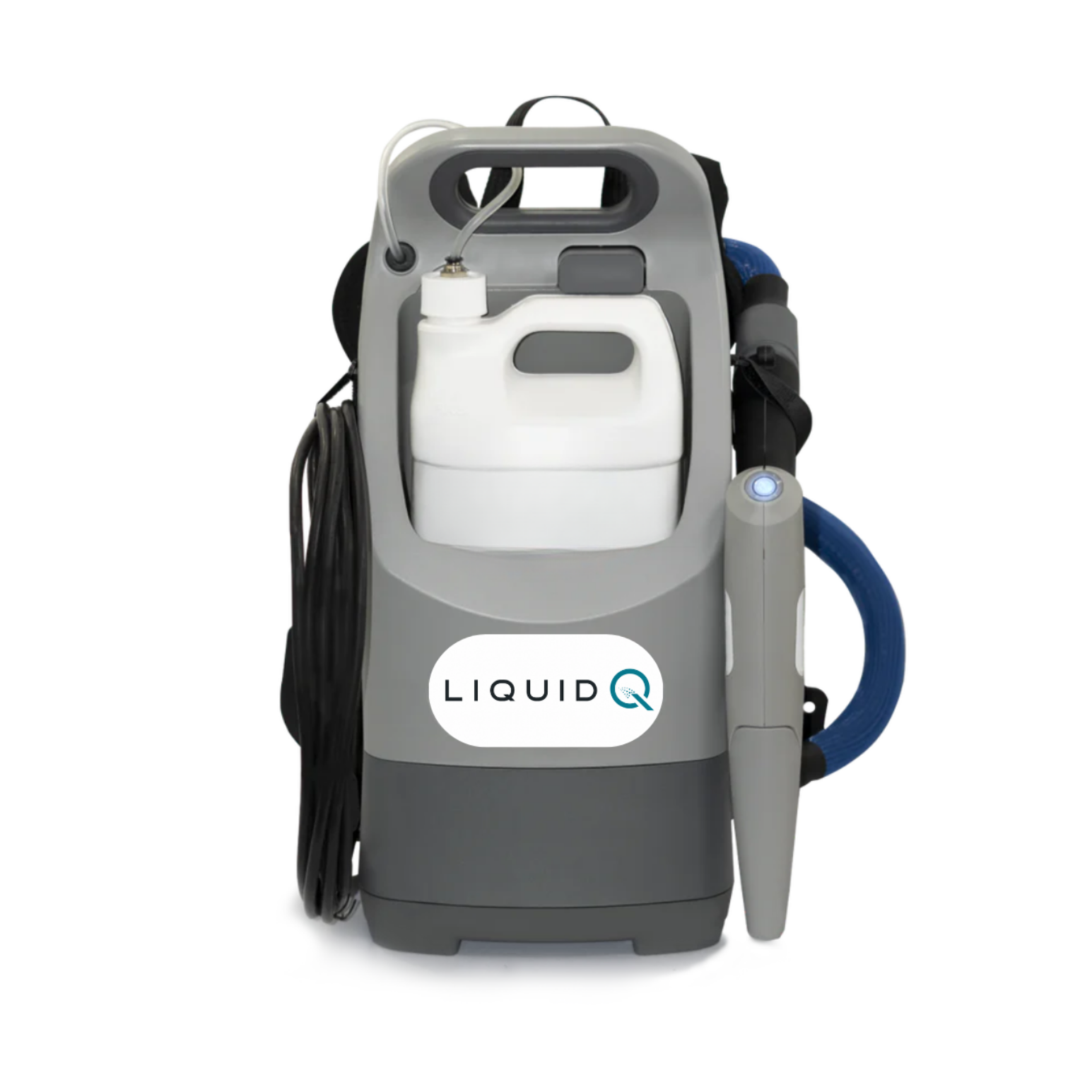 Liquid Q Backpack induction-charged application system, available corded and cordless